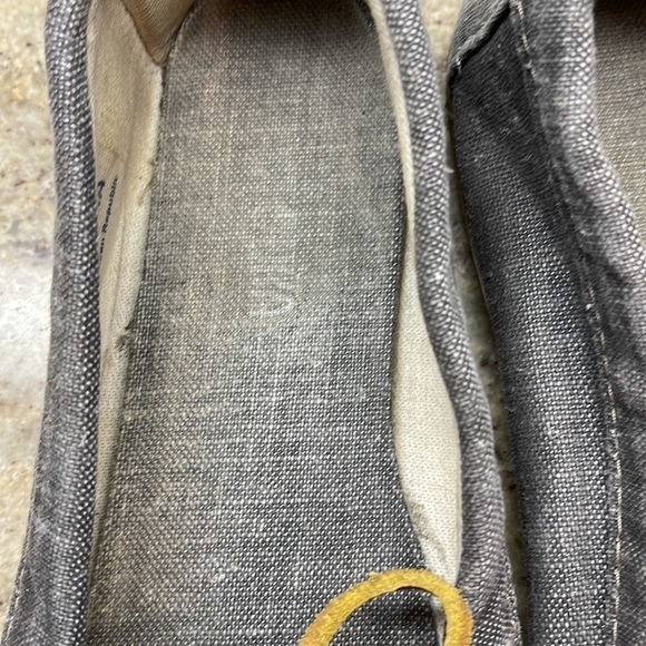 MINNETONKA canvas gray boat shoes size 7 - Picture 3 of 11